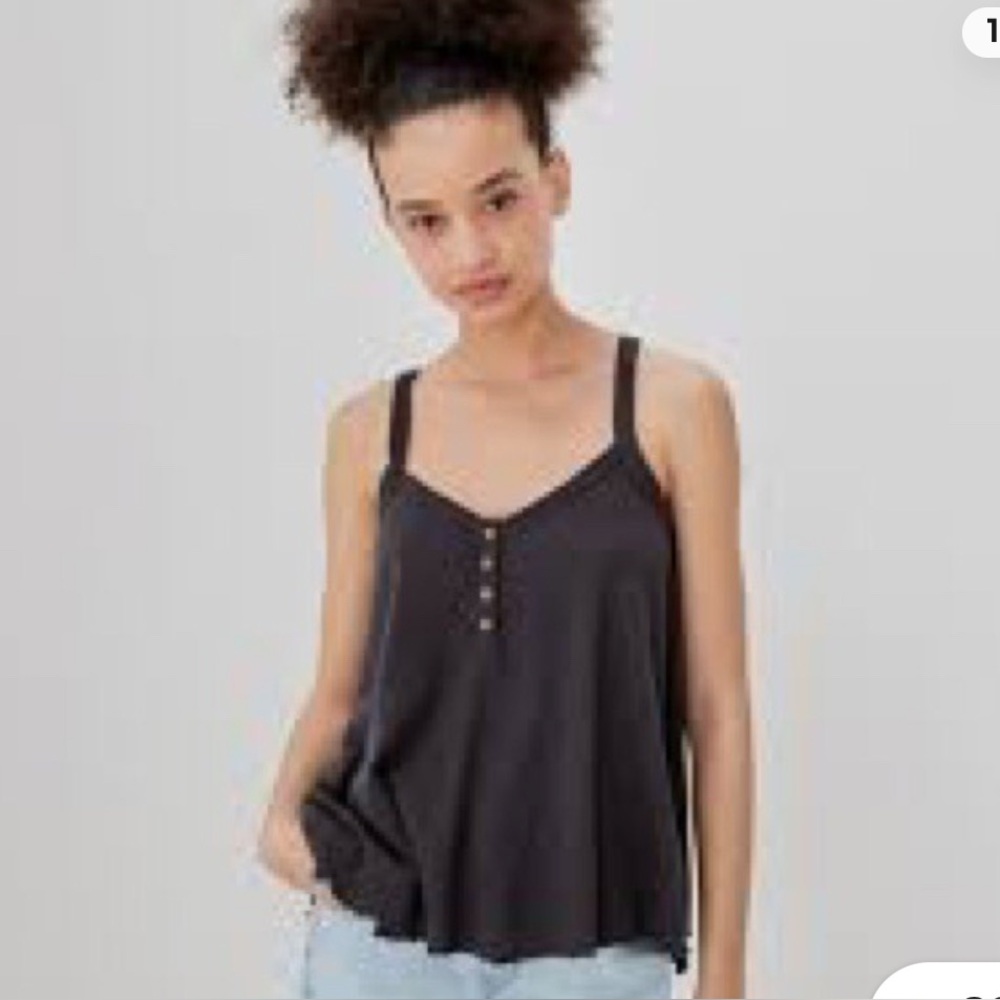 American Eagle Waffle-Knit Swing Tank